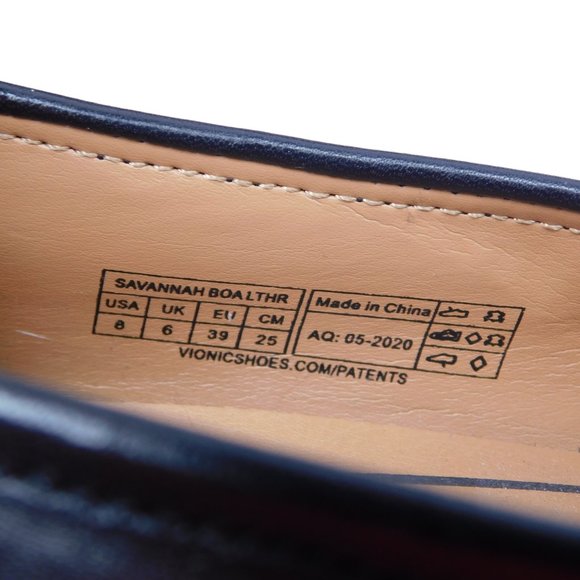 Vionic Savannah Boa Leather Loafers 8 (61324) - Picture 9 of 9